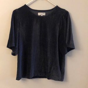 Texture and thread Madewell velour top